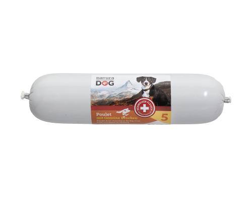 natura Dog Nassfutter Poulet mit Gemse Brocken 850g