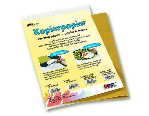 KREUL Kohlepapier weiss A3 10 Blatt