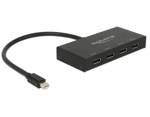 Mini-Displayport zu 4xDisplayport Splitter 4 DP Gerte an 1x MiniDP Anschluss. DP V1.2