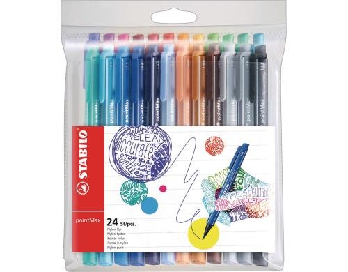 STABILO pointMax 24er Etui verschiedene Farben