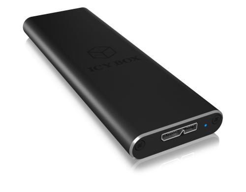 ICY BOX ext. M.2 SATA SSD Gehuse IB-183MU2 schwarz, USB 3.0, fr M.2 SSD