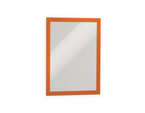 Durable Duraframe A4, orange, 2 Stck selbstklebende Informationsrahmen