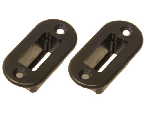 Einbaurahmen fr MPX-Hochstromstecker 2 Stck, schwarz