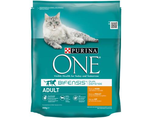 Purina One Trockenfutter Adult Huhn & Vollkorn, 800g