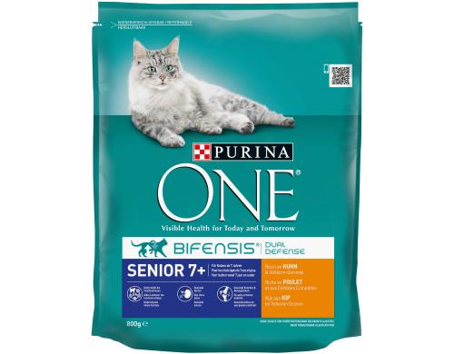 Purina One Trockenfutter Senior Huhn & Vollkorn, 800g