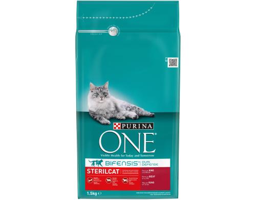 Purina One Trockenfutter Sterilcat Rind & Weizen, 1.5kg