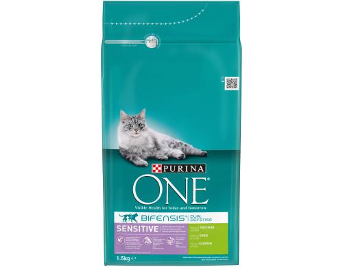 Purina One Trockenfutter Sensitive Truthahn & Reis, 1.5kg