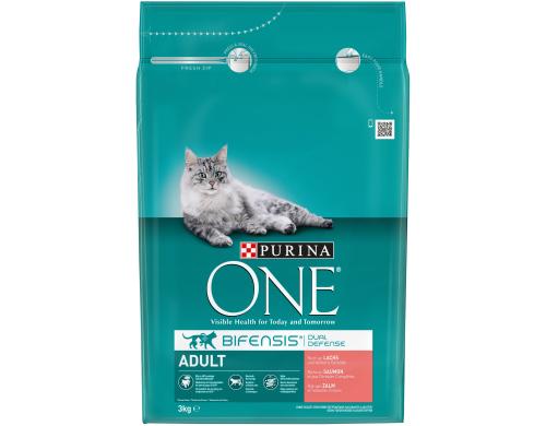 Purina One Trockenfutter Adult Lachs & Vollkorn, 3kg