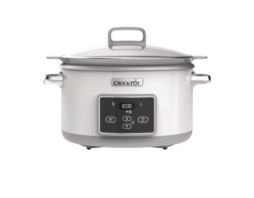 Koenig Dampfgarer Crock-Pot weiss Fassungsvermgen 5 Liter