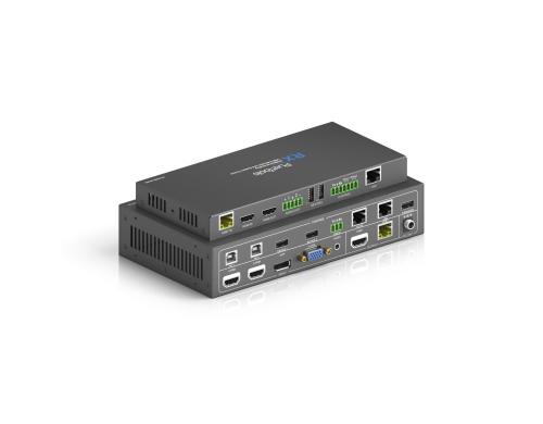 PureTools PT-PSW-42 inkl. RX HDBT>HDMI Pres. Switch 4x2, 2HDMI/DP/VGA>HDMI/HDBT 4K