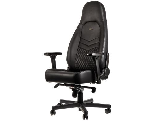 noblechairs ICON Gaming Chair Echtleder schwarz/schwarz