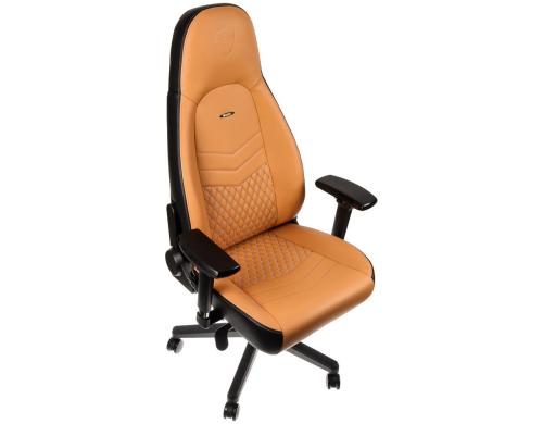 noblechairs ICON Gaming Chair Echtleder cognac/schwarz