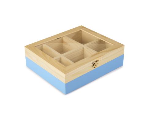 Ibili Teebeutel Box 6 Sorten blau Fassungsvermgen 60 Teebeutel, blau