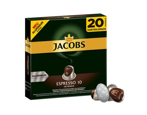 Jacobs Kaffeekapseln Espresso 10 Intenso 1 Packung  20 Portionen