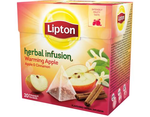 Lipton Teebeutel Warming Apple & Cinnamon 20 Teebeutel, Frchtetee