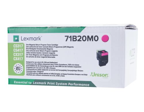 Toner Lexmark 71B20M0 magenta, 1000 Seiten Lexmark CS/CX 317, 417, 517