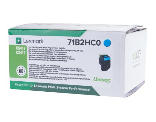 Toner Lexmark 71B2HC0 cyan, 3'500 Seiten Lexmark CS/CX, 417, 517