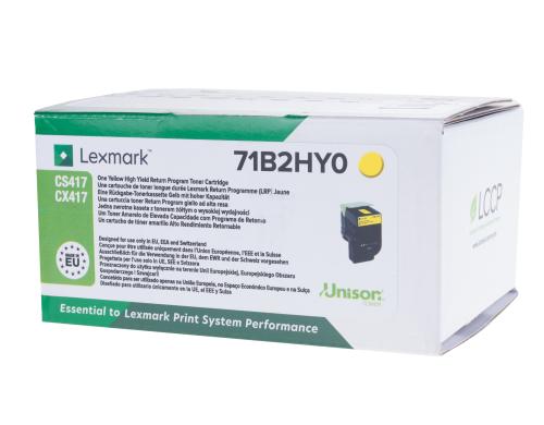 Toner Lexmark 71B2HY0 yellow, 3'500 Seiten Lexmark CS/CX, 417, 517