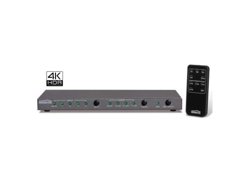 Marmitek Connect 621 UHD 4K HDMI Umschalter 4 Eingnge, 1 Ausgang, inkl. Fernbedienung