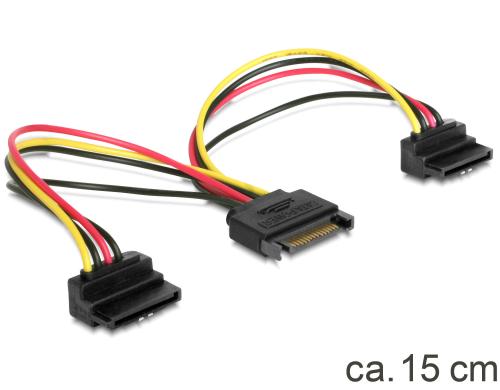 SATA zu 2x SATA  gewinkelt Serial ATA zu 2x Serial ATA Splitter