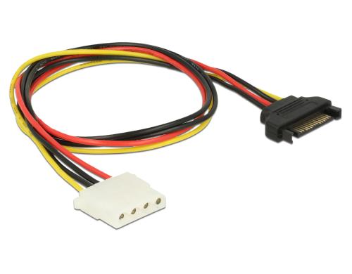 SATA/Molex Adapterkabel, 50cm Adapter fr SATA zu Molex 4Pin