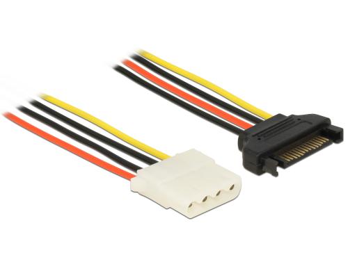 SATA/Molex Adapterkabel, 100cm Adapter fr SATA zu Molex 4Pin