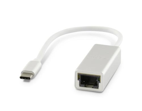 LMP USB-C zu RJ-45 Netzwerkkarte Aluminium Gehuse, 1Gbps, Silber