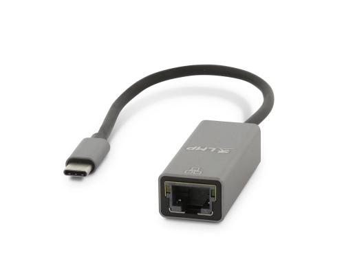 LMP USB-C zu RJ-45 Netzwerkkarte Aluminium Gehuse, 1Gbps, Spacegrau