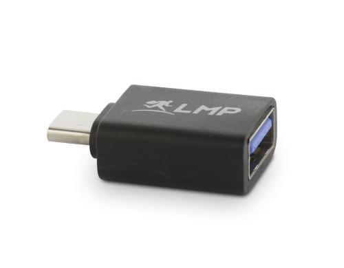 LMP USB3.0 TypC - A Adapter, schwarz 5Gbps, C-Stecker -  A-Buchse