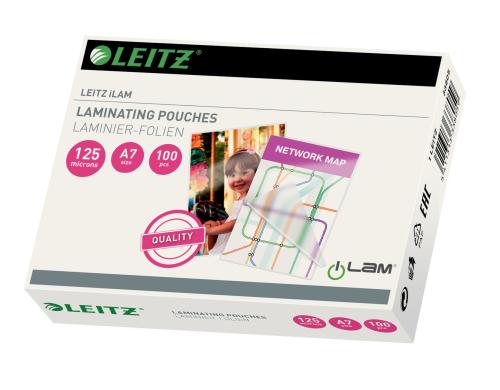 Leitz iLAM Heisslaminierfolien A7 125 mic, 100 Stck