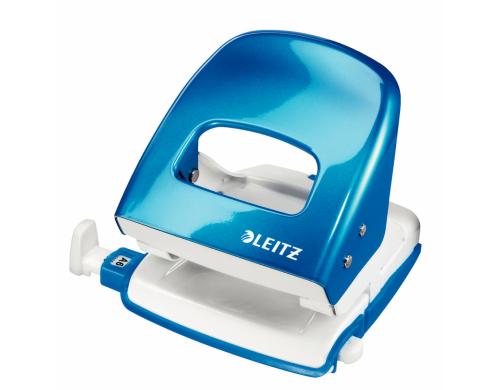 Leitz WOW Brolocher NeXXt blau metallic, 30 Blatt, Metall