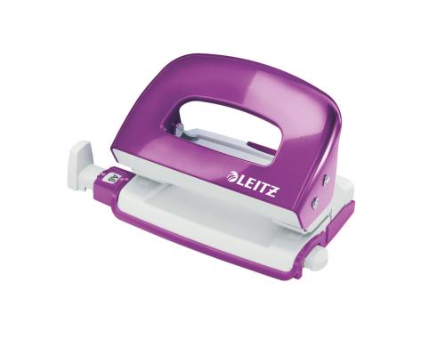 Leitz WOW Kleiner Locher NeXXt violett metallic, 10 Blatt, Metall