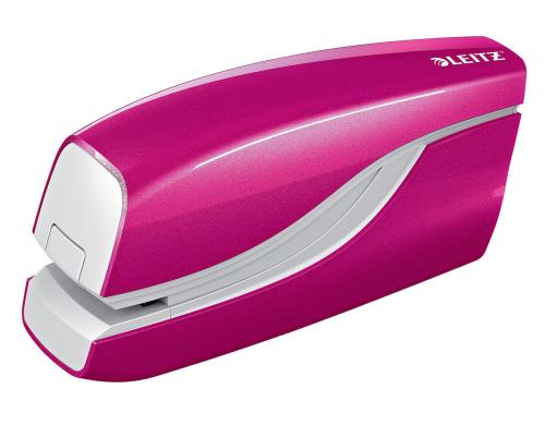 Leitz WOW Elektrisches Heftgert NeXXt pink met., 10 Blatt, Batteriebetrieb