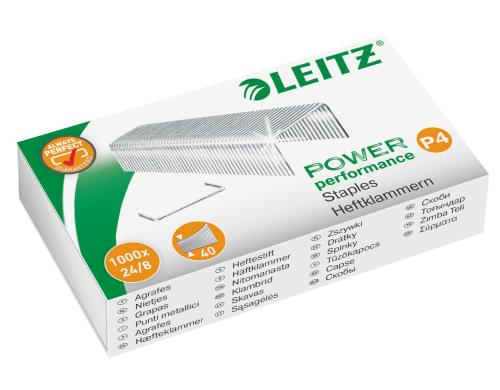 Leitz Power Performance P4 Heftklammern 24/8, 1000 Stck, bis 40 Blatt