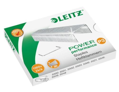 Leitz Power Performance P3 Heftklammern 26/6, 1000 Stck, bis 30 Blatt