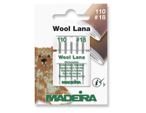 Madeira Maschinennadel Wollgarne 110/18 Packung  5 Nadeln, Nadelst. 110/18