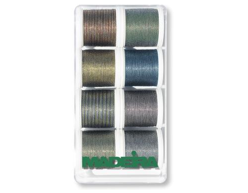 Madeira Nh- und Stickgarn Metallic Soft Garnbox, 8 Spulen  200m