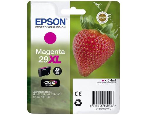 Tinte Epson C13T29934012,magenta, 450 S. Expression Home XP-332, XP-235, XP-432/435