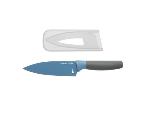 BergHOFF Kochmesser blau Leo Line Lnge: 14cm, soft touch Griff