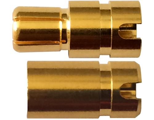 6mm Gold Stecker + Buchse 10 Paar