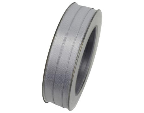 Goldina Doppelsatin-Band 10 mm Spule  25 m, silber