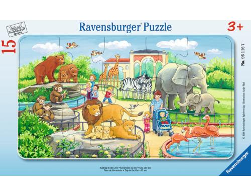 Ausflug in den Zoo Alter: 3+, 15 T. Rahmenpuzzles