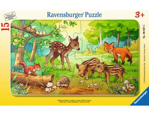 Tierkinder des Waldes Alter: 3+, 15 T. Rahmenpuzzles