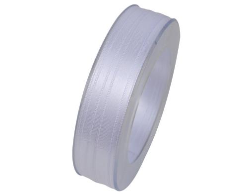 Goldina Doppelsatin-Band 10 mm Spule  25 m, weiss