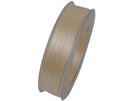 Goldina Doppelsatin-Band 10 mm Spule  25 m, creme