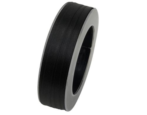 Goldina Doppelsatin-Band 10 mm Spule  25 m, schwarz