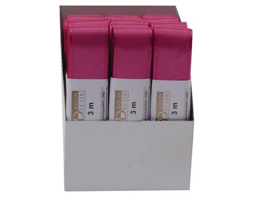 Goldina Stoffband Taft 25 mm Strngchen  3 m, pink