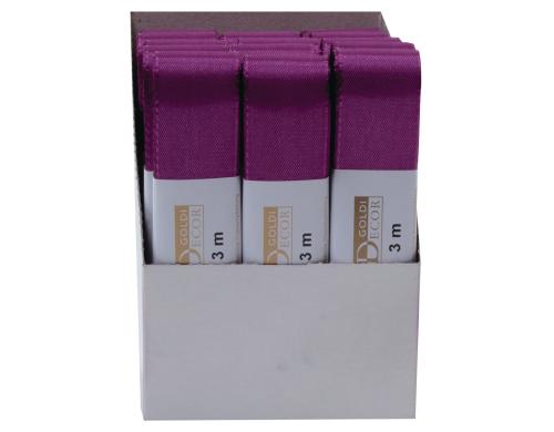 Goldina Stoffband Taft 40 mm Strngchen  3 m, violett