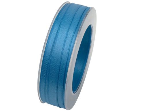 Goldina Doppelsatin-Band 10 mm Spule  25 m, mittelblau