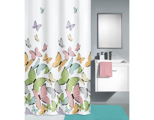 Kleine Wolke Duschvorhang Butterflies Lnge 200cm, Breite 180cm, Polyester